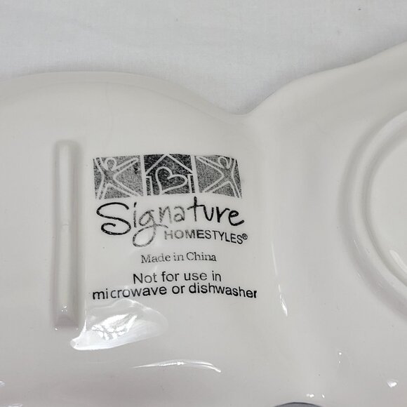 Signature Ceramic Winter Mitten Dish - 2006- Candy Trinket Dish - NEW with Box - Picture 3 of 16